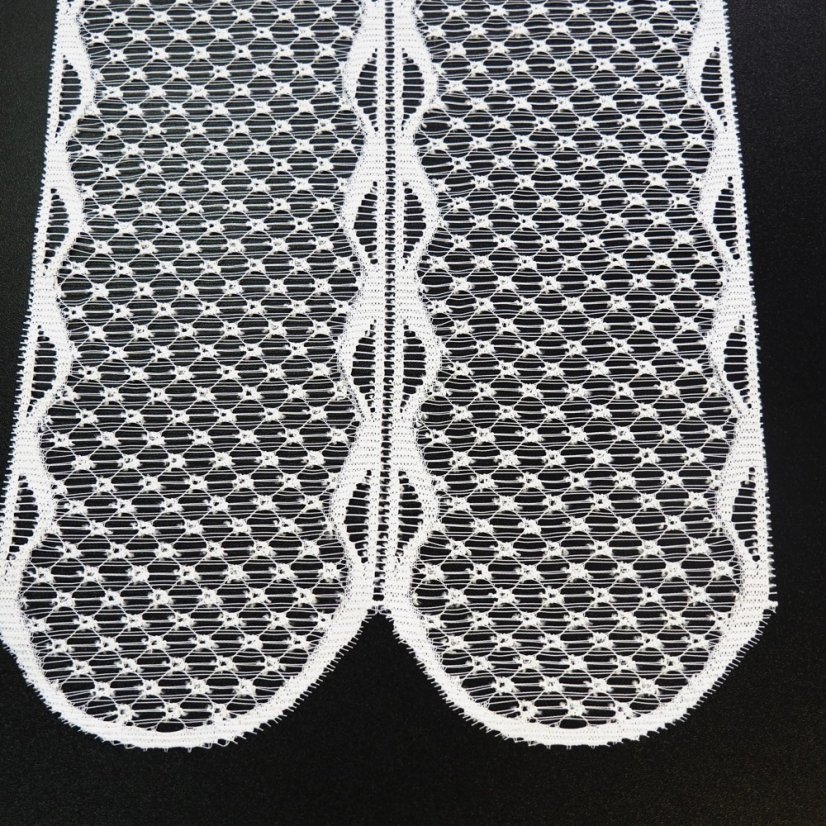 Vitrážová záclona Selena - Vyber výšku ↕ (cm): 30, Vyber šití: bez obšití