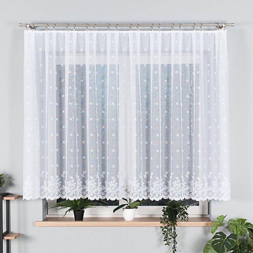 Záclona Karolína - Vyber výšku ↕ (cm): 30, Vyber šití: bez obšití