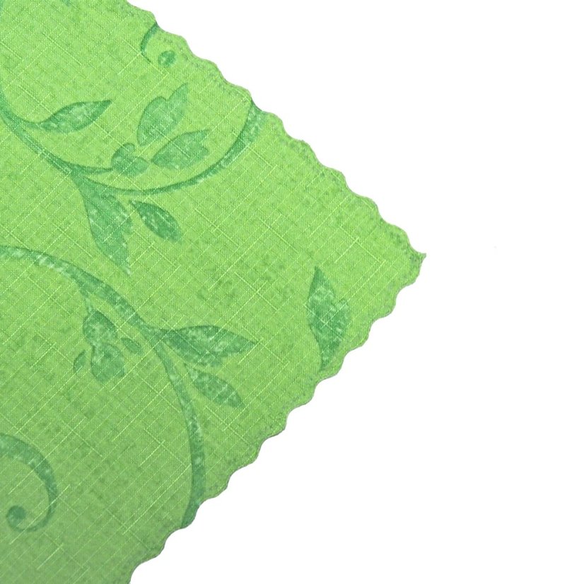 Teflonový ubrus tisk Anežka - zelená - Vyber rozměr: 75x75