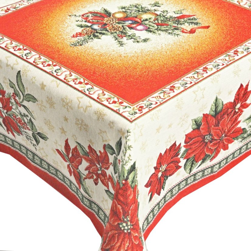 Vánoční gobelínové ubrusy - Vánoční růže