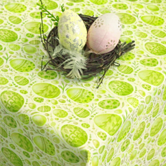 Veľkonočné obrusy - Zelené kraslice