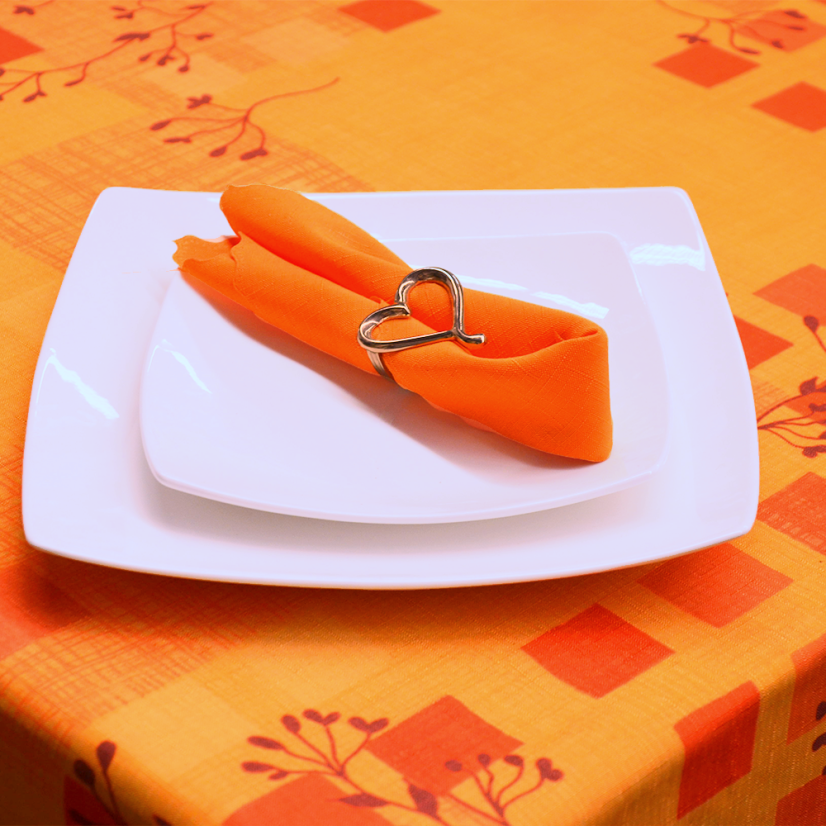 Teflonový ubrus tisk Manila - žlutá - Vyber rozmer: 75x75