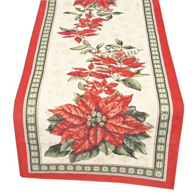 Vánoční gobelínové ubrusy - Vánoční růže
