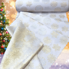 Vánoční běhoun v metráži - Sněhové vločky