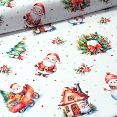Vánoční dekorační látka SOFT 26290-101