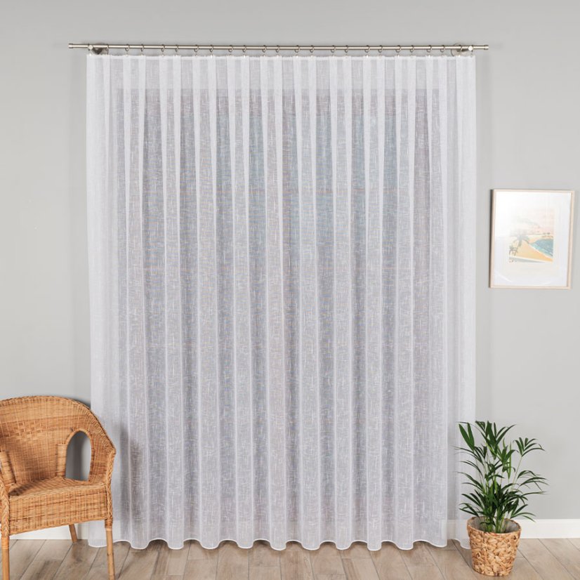 Záclona Lena s olovkom - Vyber výšku ↕ (cm): 287, Vyber šitie: bez obšití