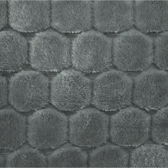 Mikroflanelová deka Zoja - tm. šedá