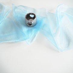 Dekoračná organza - modrá