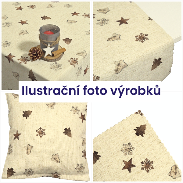 Vianočná obliečka na vankúšik LINO