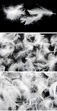 Péřový polštář - bílý - Rozměr lůžkoviny: 70x90