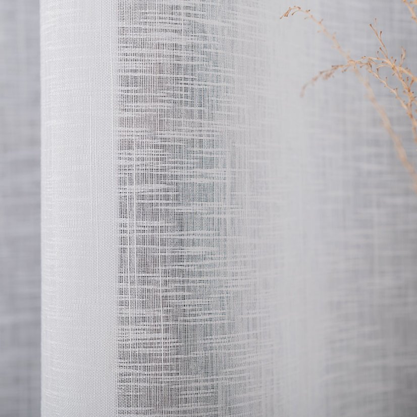 Záclona s olůvkem Adra - nehořlavá - Vyber výšku ↕ (cm): 300, Vyber šití: bez obšití