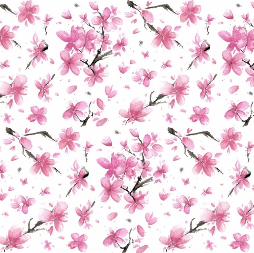 Teflonový ubrus tisk Sakura - Vyber rozměr: 50x100