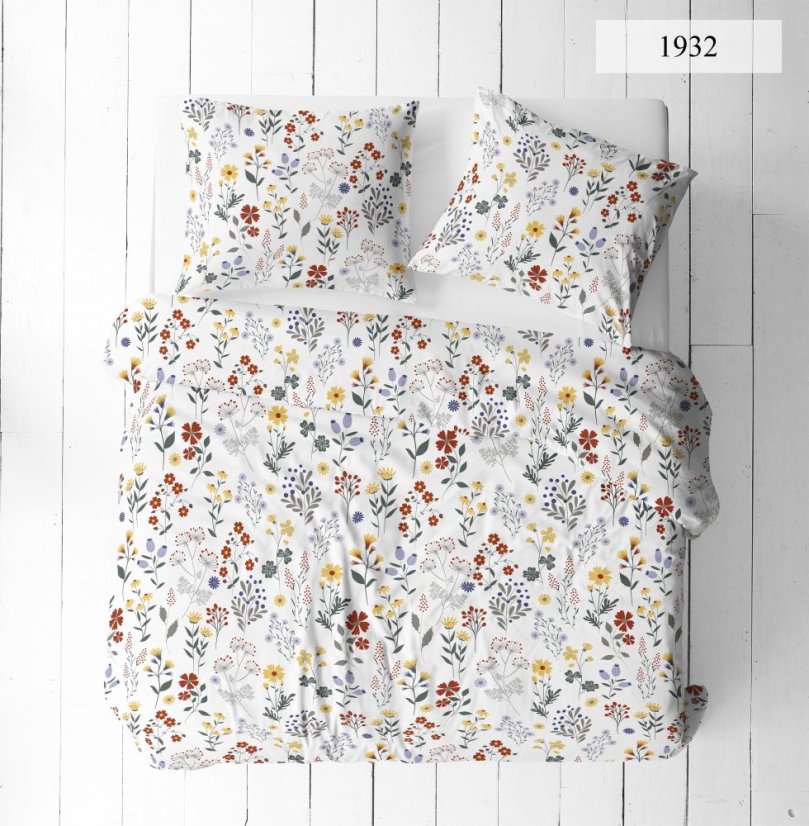 Povlečení krep Natalie červená - Rozměr povlečení: 140x200+70x90