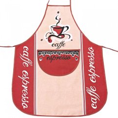 Kuchyňská zástěra caffe - vínová