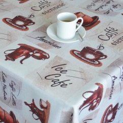 Teflonový ubrus tisk Café