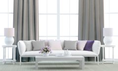 Dekorační látka Blackout šedá