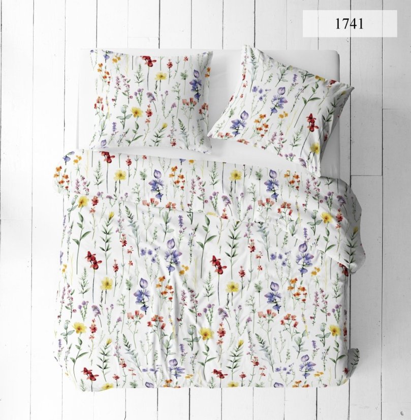 Povlečení hladká bavlna LUX - Flóra - Rozměr povlečení: 140x200+70x90