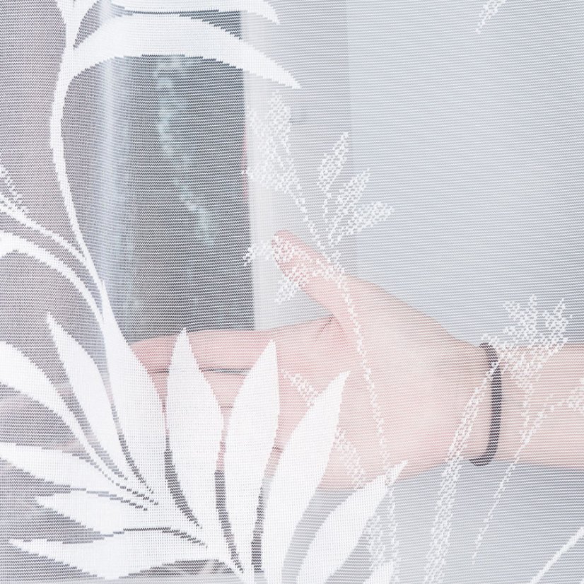 Oblouková záclona Lara - Vrchný okraj: Bez riasiacej pásky, Vyber rozmer záclony ↕VxŠ ↔ (cm): 100x250