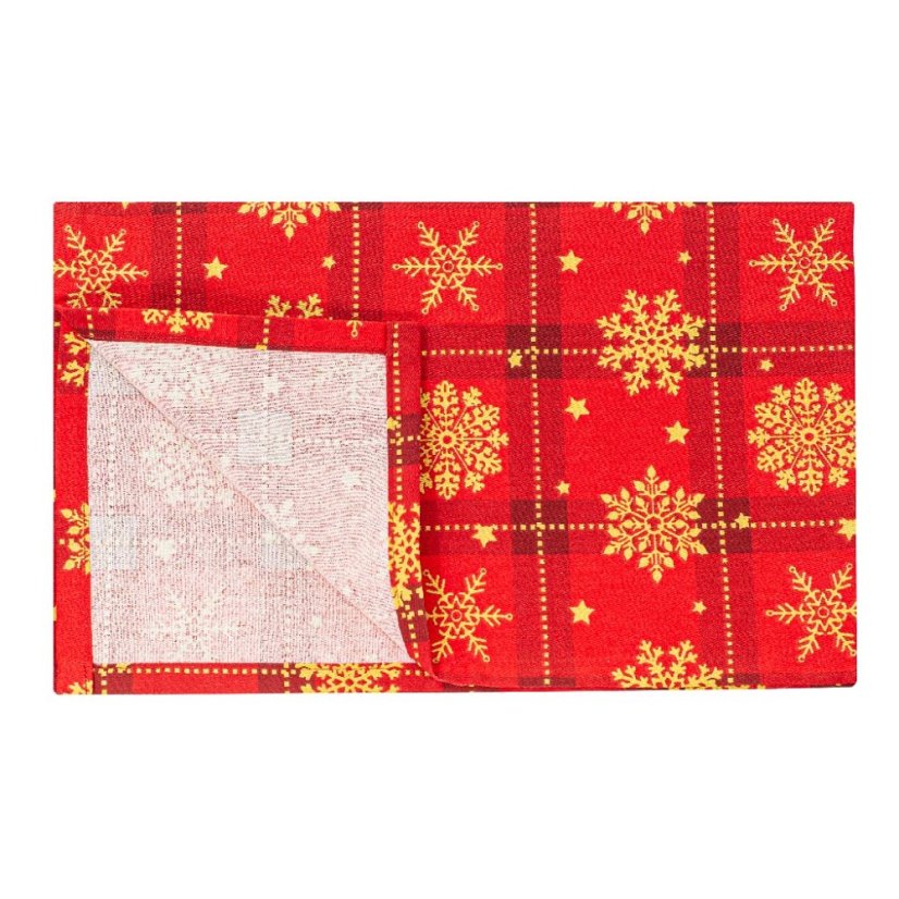Sada vánočních utěrek - Zlaté vločky
