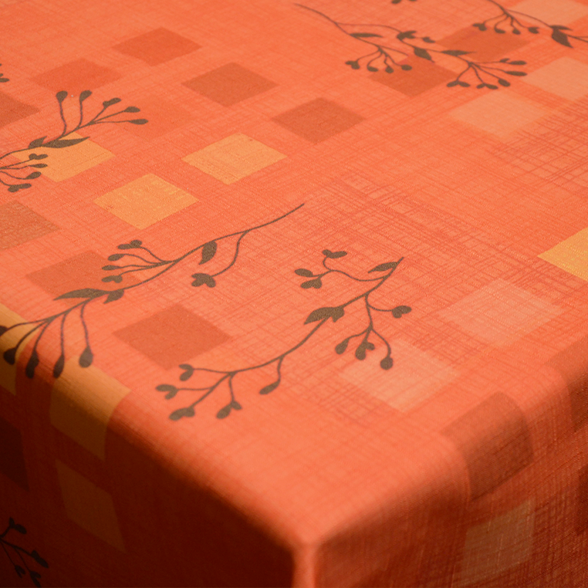 Teflonový ubrus tisk Manila - červená - Vyber rozměr: 75x75