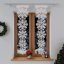 Vánoční záclonová dekorace – Vločky - Vyber rozměr záclony VxŠ: 145x37