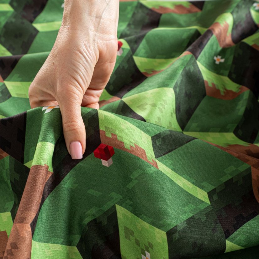 Dekorační látka Pixely - Šíře materiálu ↔ (cm): 160, Vyber šití: bez obšití