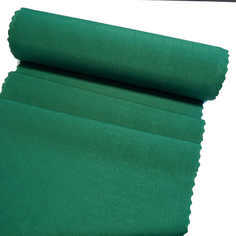 Teflonová šála v metráži - 3046 - tmavě zelená - Šíře materiálu ↔ (cm): 38, Vyber okraje: pouze střih