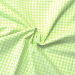 Látka Kanafas jarno zelená - 0,5 cm káro