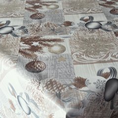 Vánoční PVC ubrusovina - Baňky