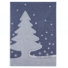 Vánoční utěrka Stromeček - tm.modrá