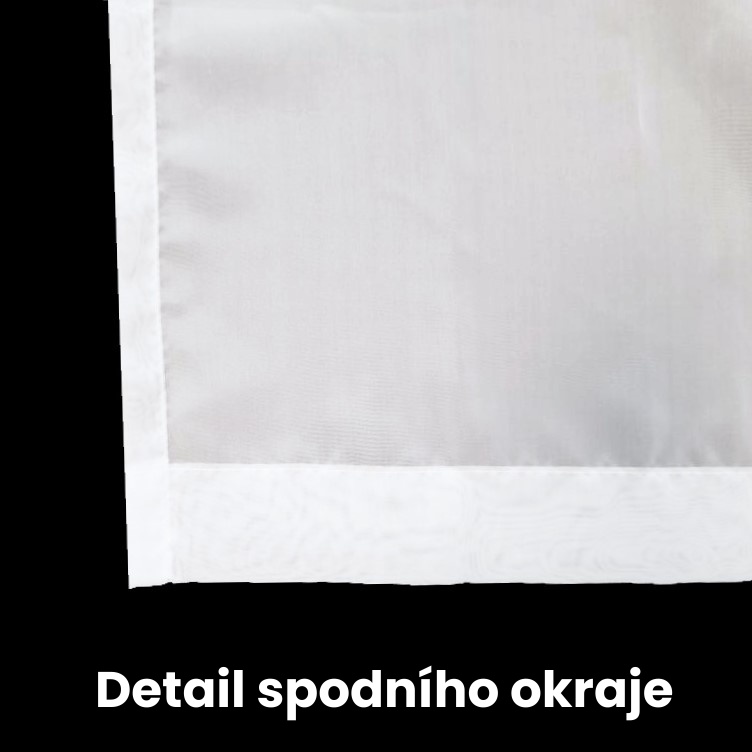 Voálová kusová záclona Diana - Vyber rozměr záclony  ↕VxŠ ↔ (cm): 120x300