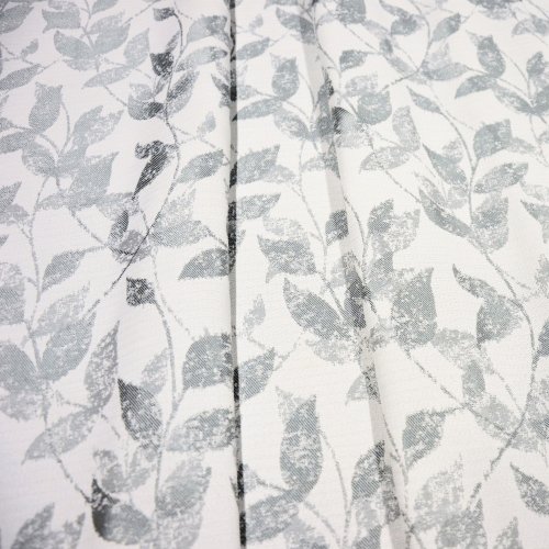 Dekorační látka Leaf - stříbrná - Šíře materiálu (cm): 150, Vyberte šití: obšití okrajů