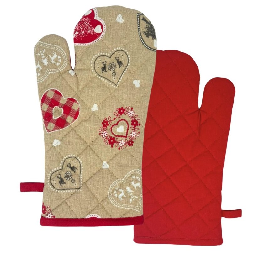 Vánoční chňapka - Srdce