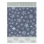 Vánoční utěrka Vločky - tm. modrá