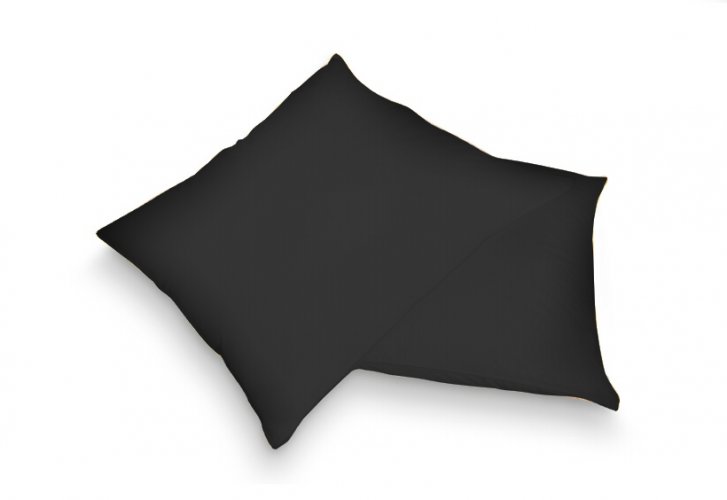 Povlak na polštářek - 48 černá jersey - Rozměr polštářku: 50x50