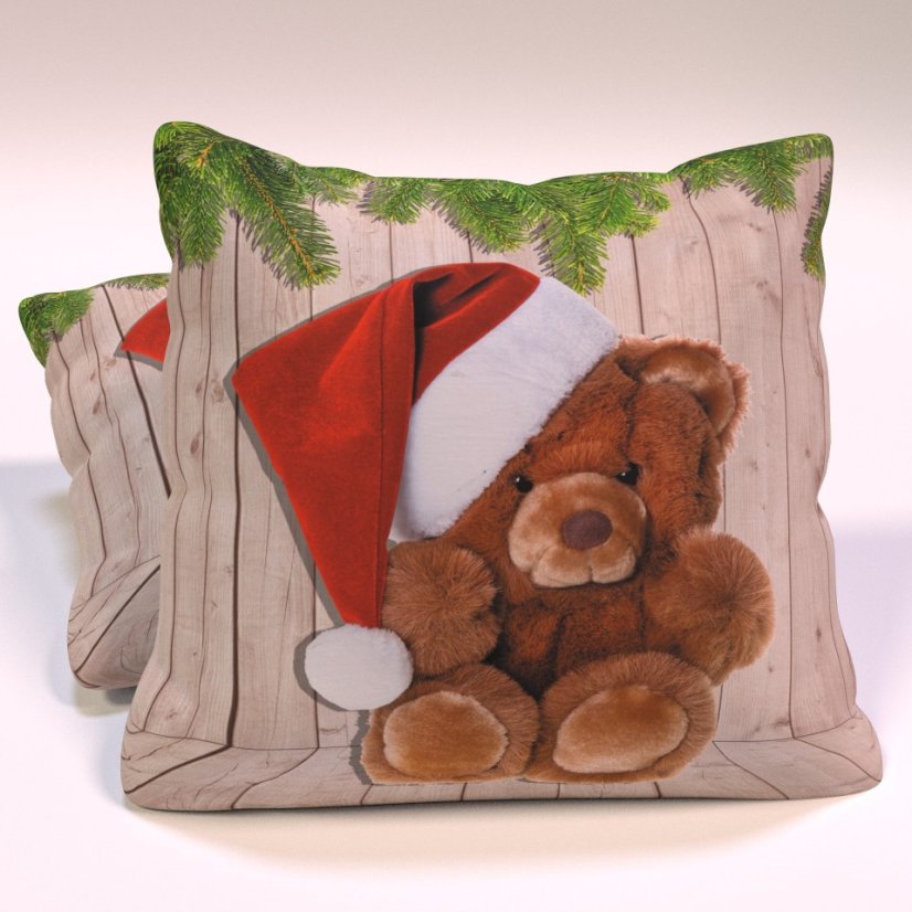 Vánoční polštářek Medvídek