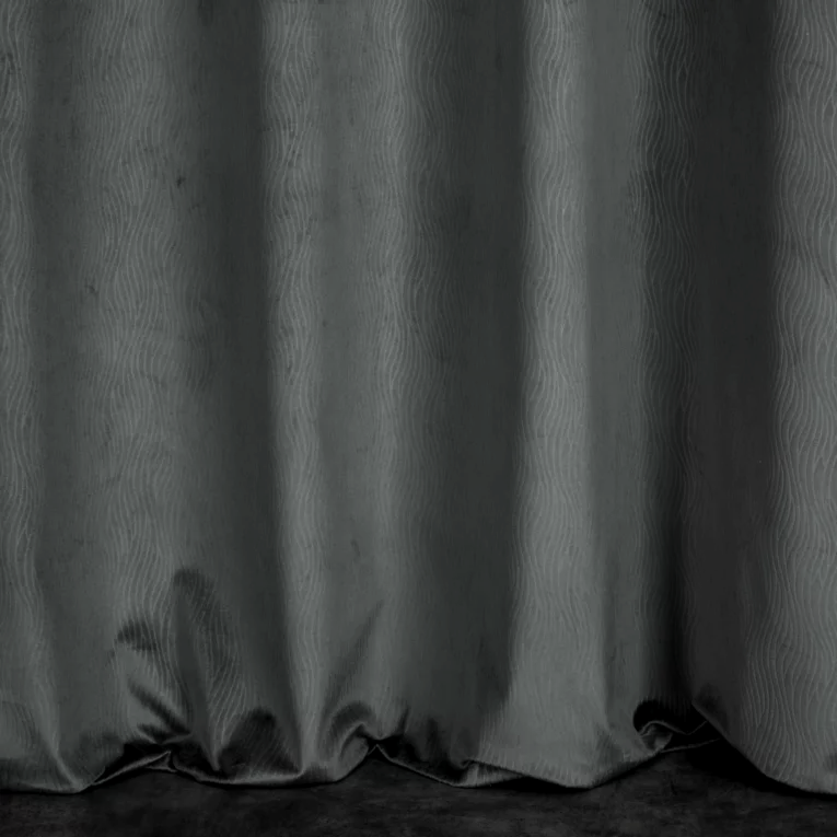 Kusový závěs s očky Velvet - tm. šedý - Vyber rozměr závěsu ↕VxŠ ↔ (cm): 250 x 140 cm