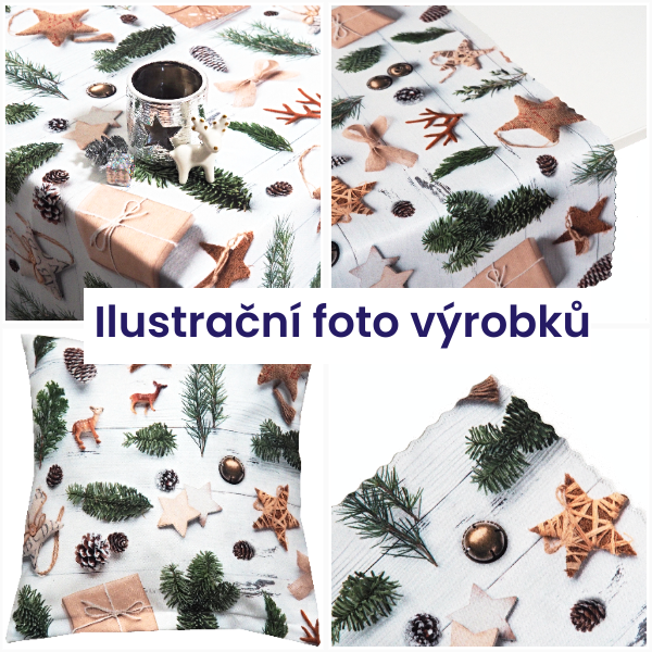 Vánoční ubrusy a běhouny SOFT