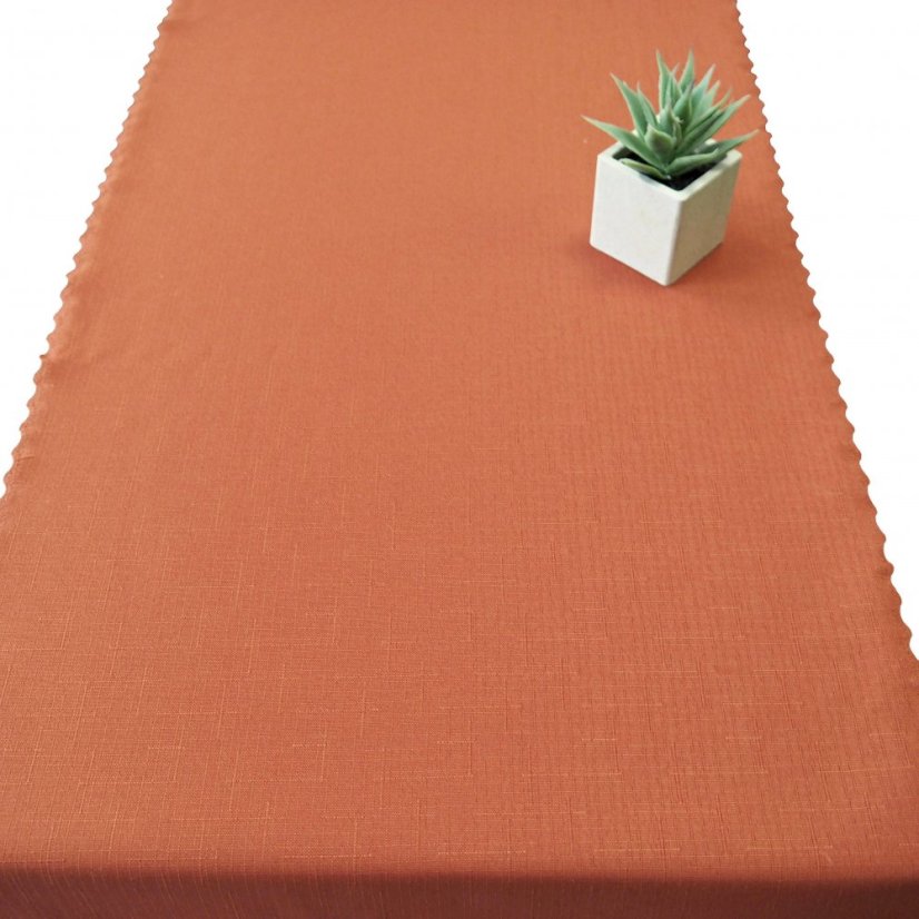 Teflonová šála v metráži - 3095 - světle rezavá - Šíře materiálu ↔ (cm): 38, Vyber okraje: pouze střih