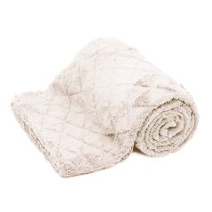 Mikroflanelová deka Linea - smetanová