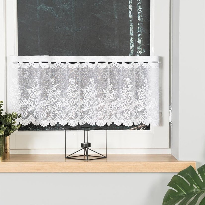 Záclona Karolína - Vyber výšku ↕ (cm): 30, Vyber šití: bez obšití