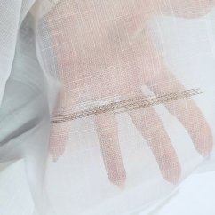 Kusová záclona Anna s olůvkem - šedá