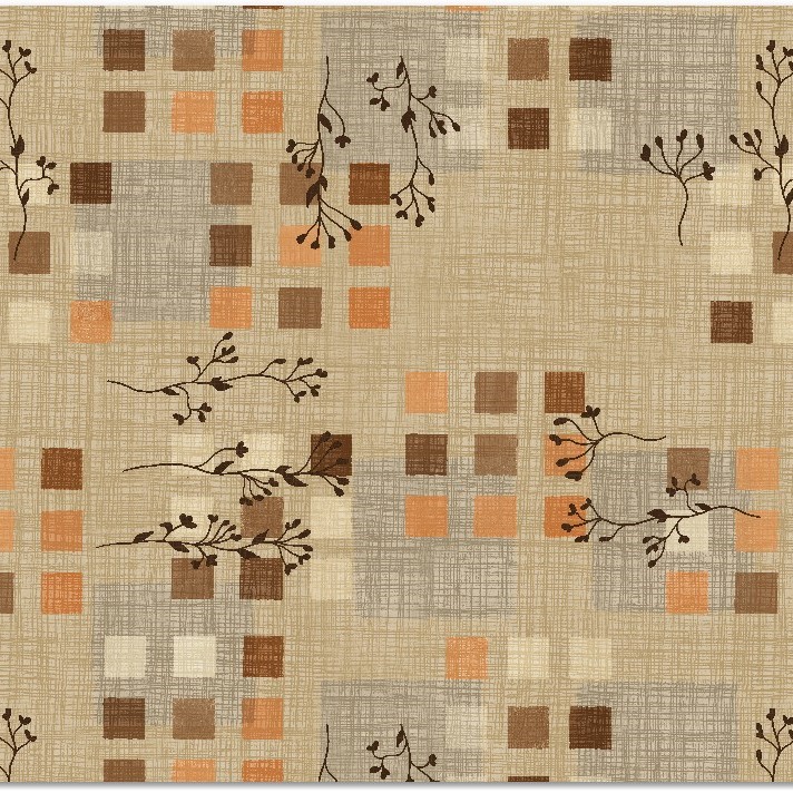 Teflonový ubrus tisk Manila - hnědá - Vyber rozmer: 75x75