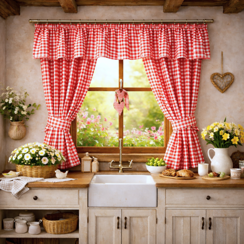 Kanafasový závěsový set