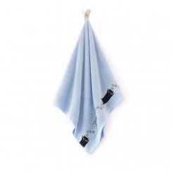 Dětský ručník - Kocour - modrý