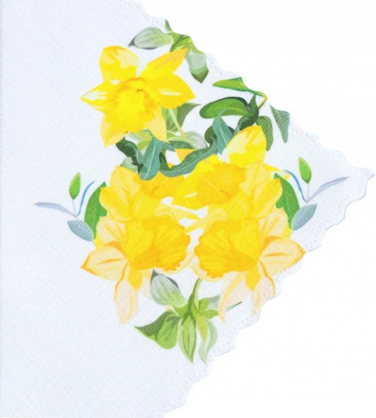 Teflonový ubrus Velikonoce - Narcis - Vyber rozměr: 38x38