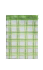 Sada bambusových utěrek káro - zelená