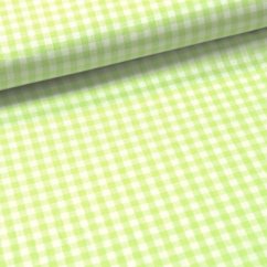 Látka Kanafas jarno zelená - 0,5 cm káro