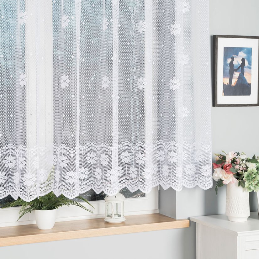 Záclona Nola - Vyber výšku ↕ (cm): 50, Vyber šití: bez obšití