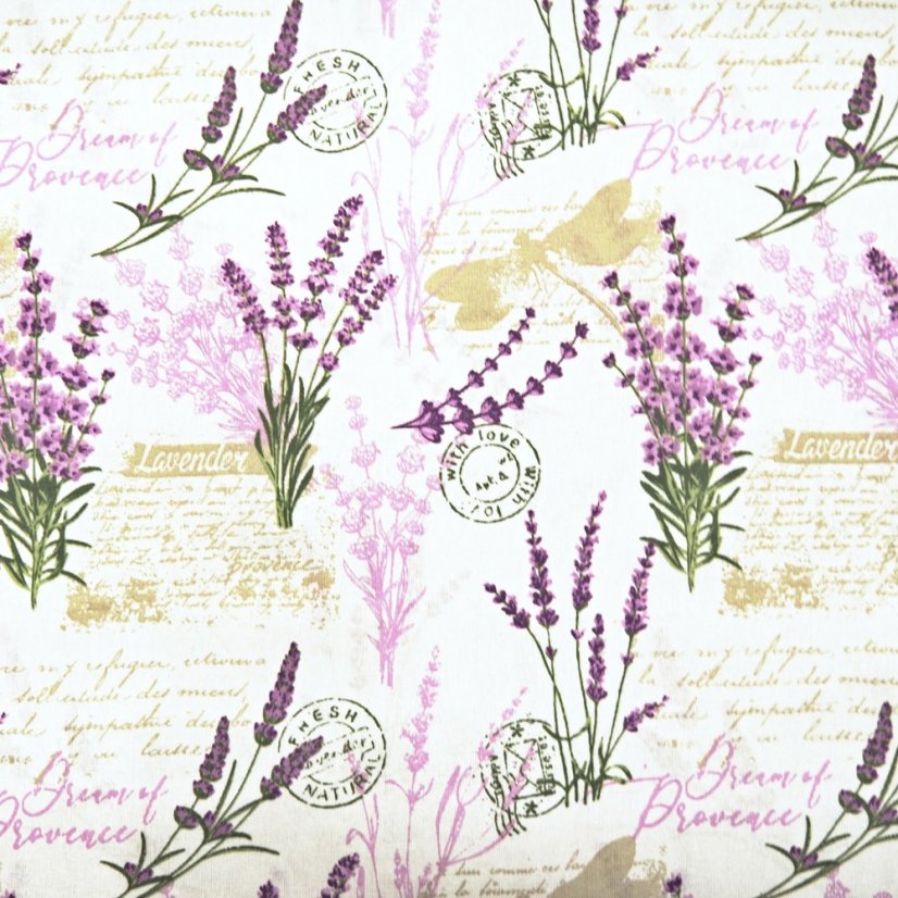 Bavlnená látka Provence - Vyber šití: bez obšití, Šíře materiálu ↔ (cm): 150